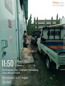 Instalasi turbin ventilator AJT 24 inch di pabrik PT Santos Jaya Abadi Kapal Api